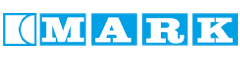 Logo firmy Mark napis w kolorze niebieskim